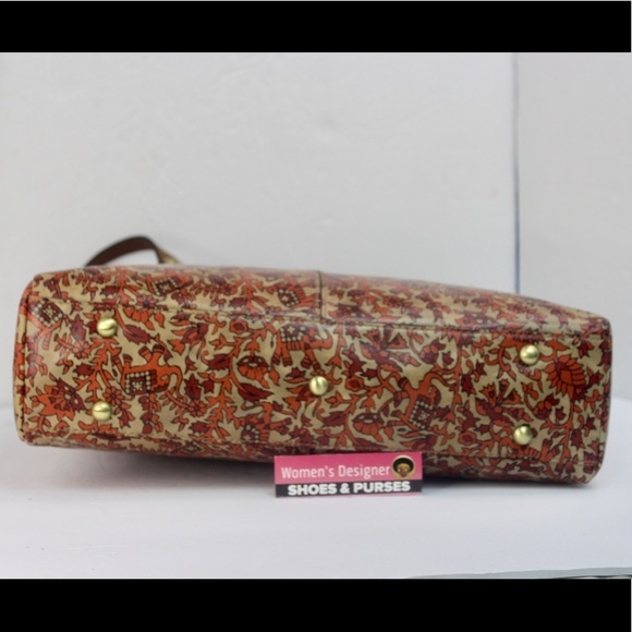 Patricia Nash Poppy Leather Tote Boho India Handbag New LOVELY!! Retail $249 - Picture 4 of 9